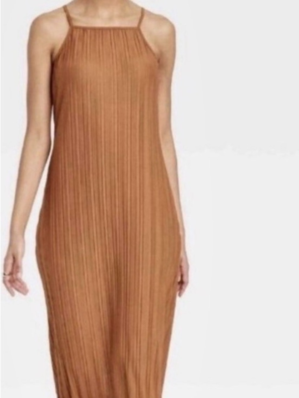 A New Day Sleeveless Rust Brown Slip Dress